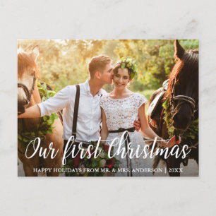 Vår första julhelg Groom Photo Vykort