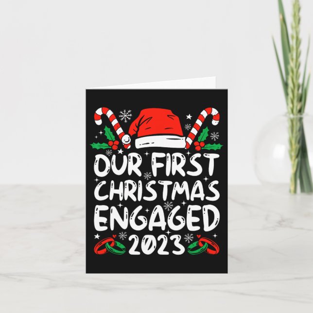 Vår första julklapp 2023 Par Family XM Kort (Framsida)