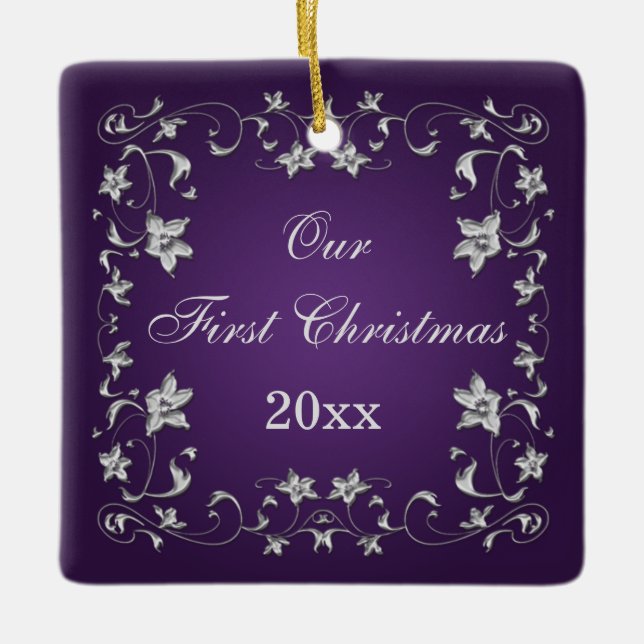 Vår första julklapp är prydlig julgransprydnad keramik (Framsida)