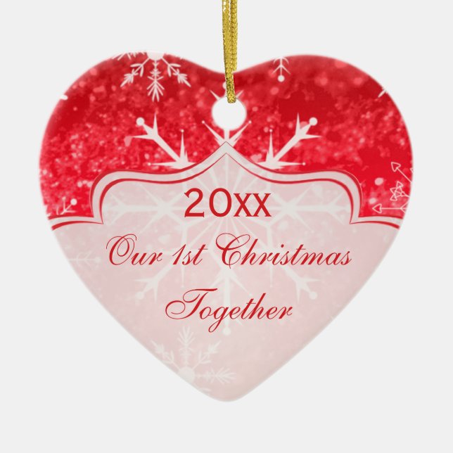 Vår första julklapp är prydlig julgransprydnad keramik (Framsidan)