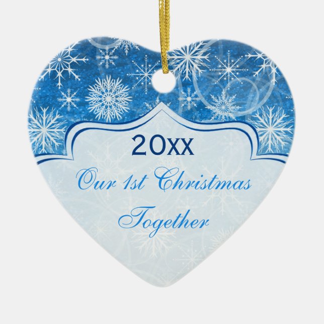 Vår första julklapp är prydlig julgransprydnad keramik (Framsidan)