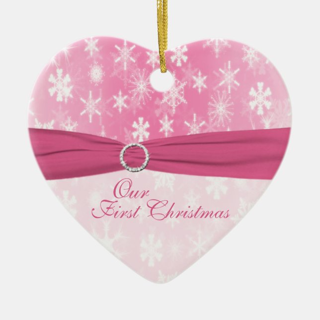 Vår första julklapp är prydlig julgransprydnad keramik (Framsidan)