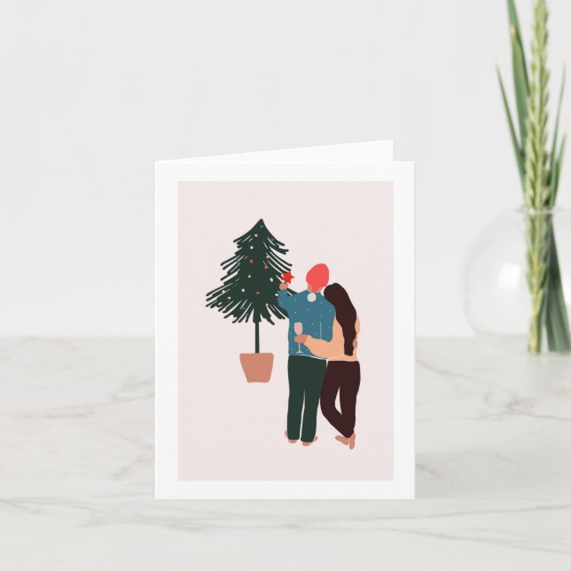 Vår första julklapp för nyfödda jular kort (Framsida)