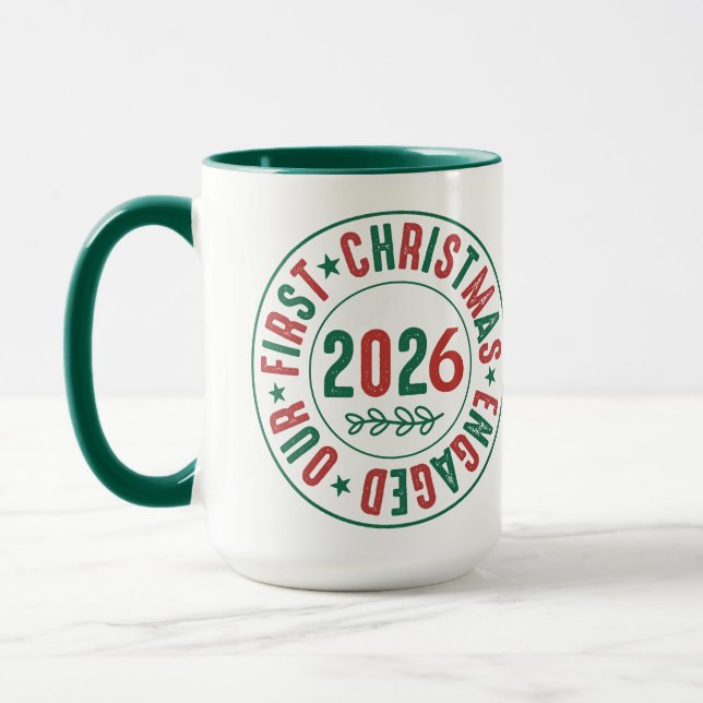 Vår första julkörda kaffekaffe-Helgdag Mugg (Vänster)