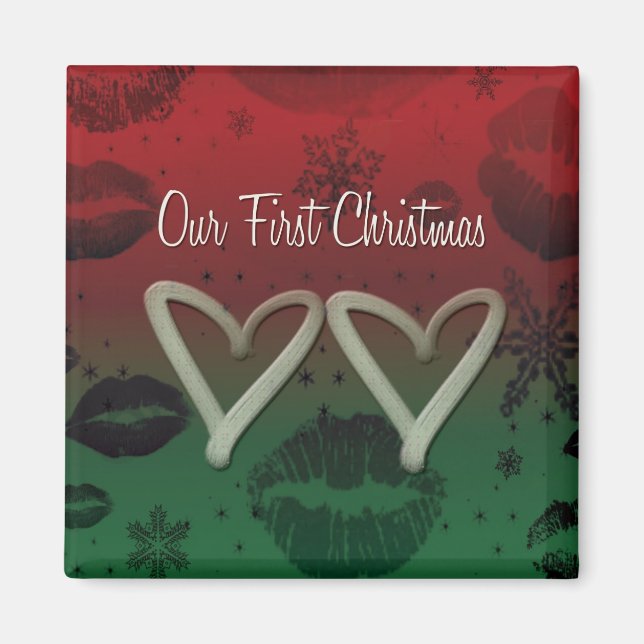 Vår första julmagnet magnet (Framsidan)