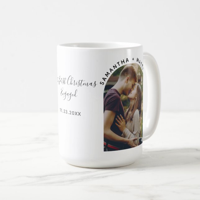 Vår första julmålade fotoPersonlig Kaffemugg (Framsida höger)
