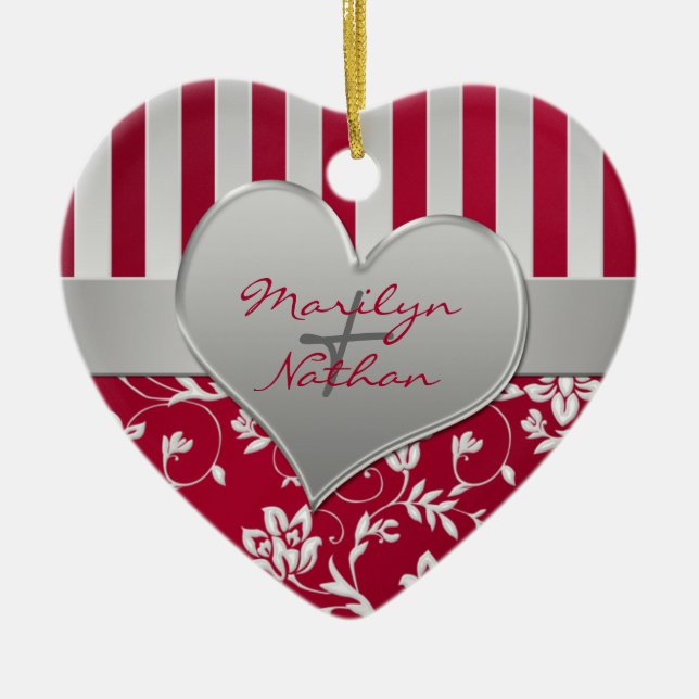 Vår första julminnessakprydnad julgransprydnad keramik (Framsidan)