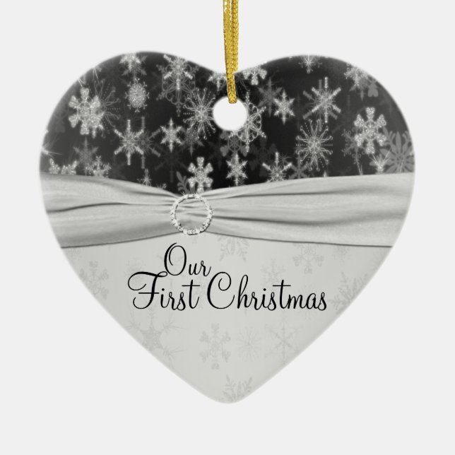 Vår första julprydnad för minnen Ornament (Framsidan)