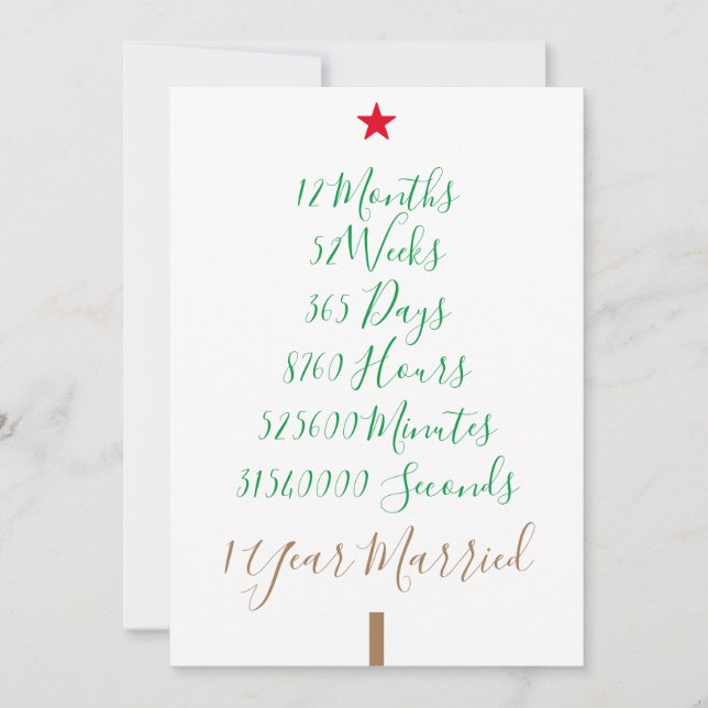 Vår första jultomte, 1 år, Wed julafton Julkort (Framsida)