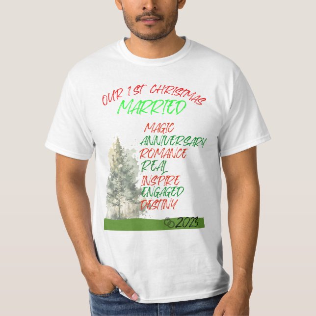 Vår första jultomte 2023 t shirt (Framsida)