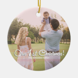 Vår första jultomte Elegant Modern prydnad Julgransprydnad Keramik