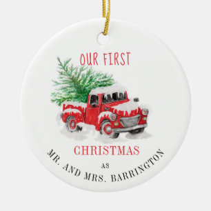 Vår första jultomte, Helgdag Keepsaké Julgransprydnad Keramik