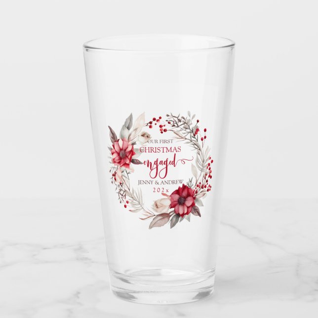 Vår första jultomte med krans glaskopp (Framsida)