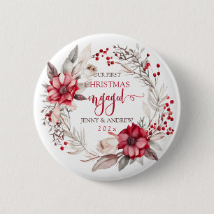 Vår första jultomte med krans knapp