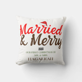 Vår första jultomte Mr och Newlyed Merry Kudde