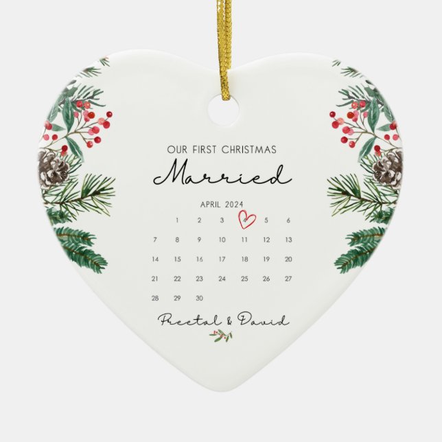 Vår första jultomte präglad av prydnad julgransprydnad keramik (Framsidan)