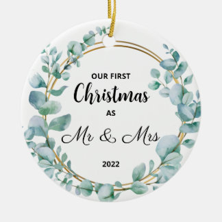 Vår första jultomte präglades av Merry Ceramic Orn Julgransprydnad Keramik