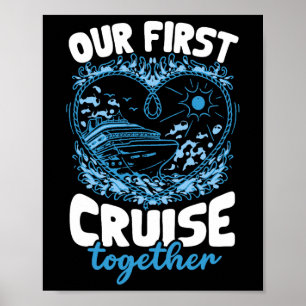 Vår Första Kryssning Tillsammans Män Kvinnor Poster