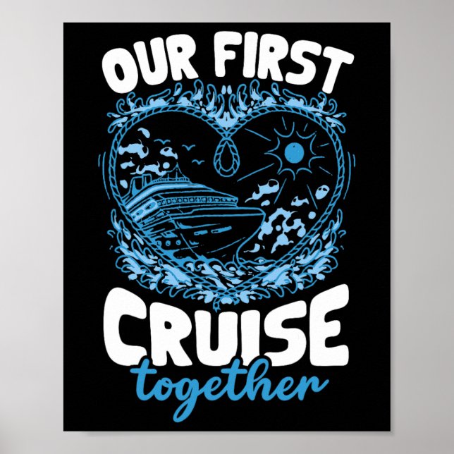 Vår Första Kryssning Tillsammans Män Kvinnor  Poster (Framsidan)