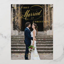 Vår första marrista julskript Photo Foil Holi