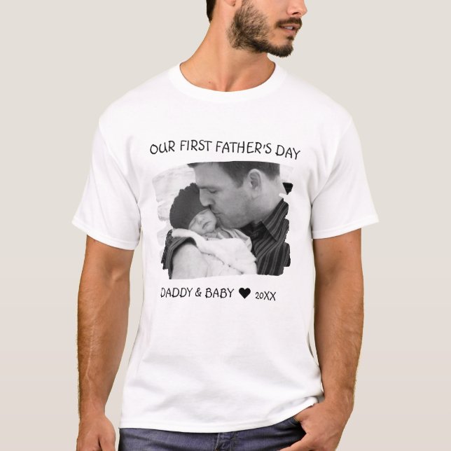 Vår första matchning av nya Baby-foton från Fars d T Shirt (Framsida)