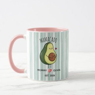 Vår första mors dag-gåva, söt avokado, ny mamma mugg