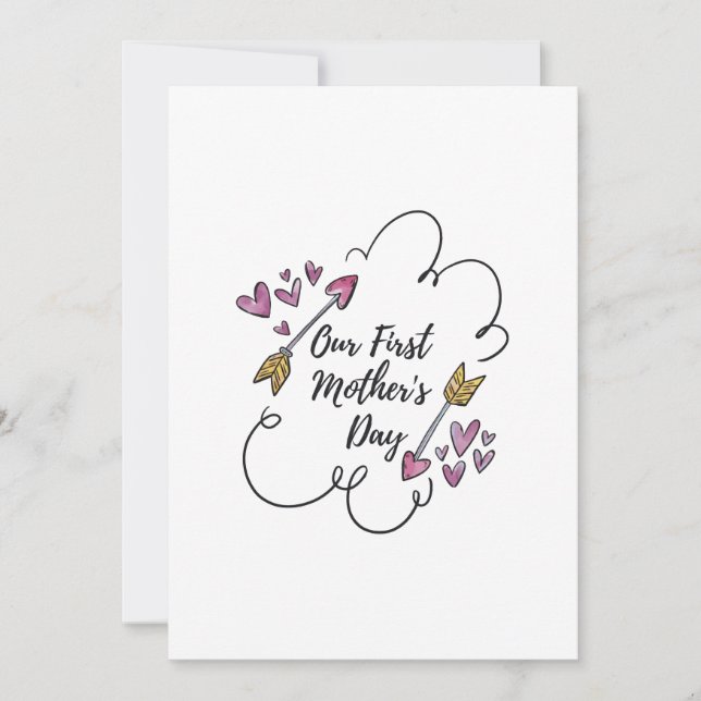 Vår första Mors dag Kort (Framsida)