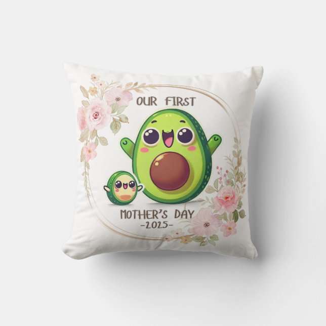 Vår första Mors dag Kudde (Framsida)