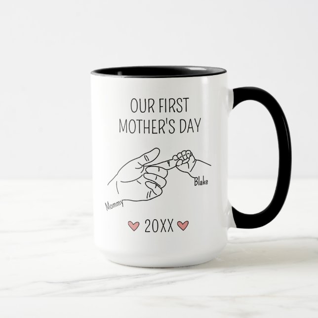 Vår första mors dag mugg (Höger)