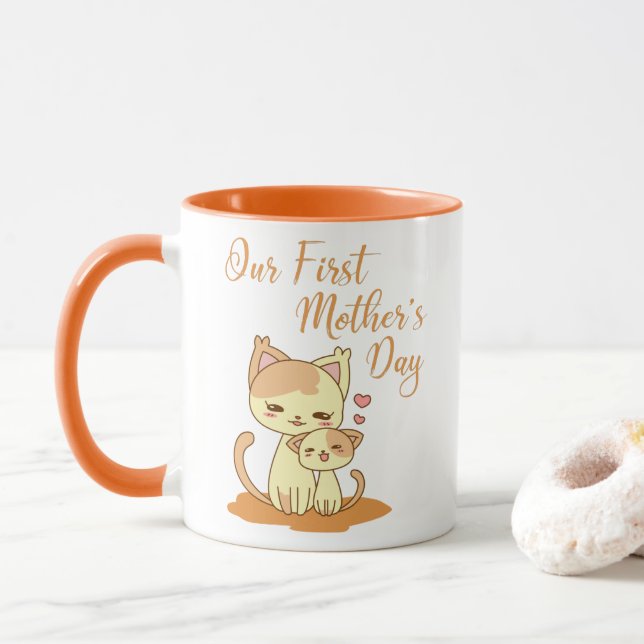 Vår första mors dag mugg (Med munk)