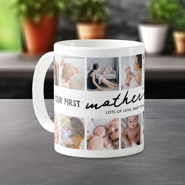 Vår första Mors dag tillsammans 14 foto Kaffemugg (Skapare uppladdad)
