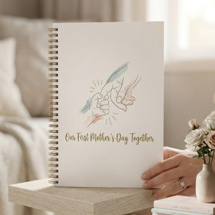 Vår första mors dag tillsammans anteckningsbok - M