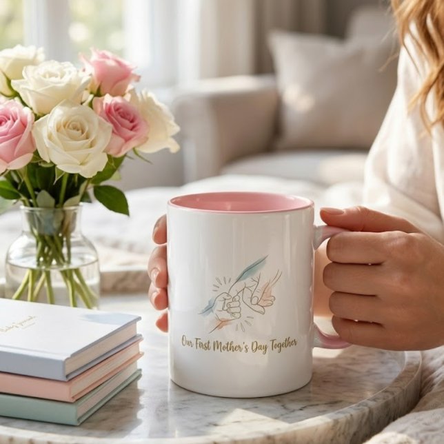 Vår Första Mors Dag Tillsammans Kaffe Mugg - Minim (Skapare uppladdad)