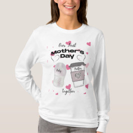 Vår första mors dag tillsammans Nya mamma T Shirt