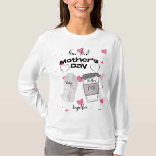 Vår första mors dag tillsammans Nya mamma T Shirt