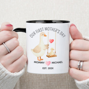 Vår första morsdagsgåva, Mamma och Bebis Anka Mugg