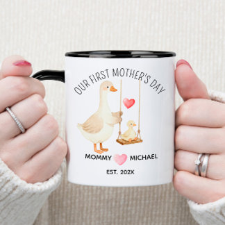 Vår första morsdagsgåva, Mamma och Bebis Anka Mugg