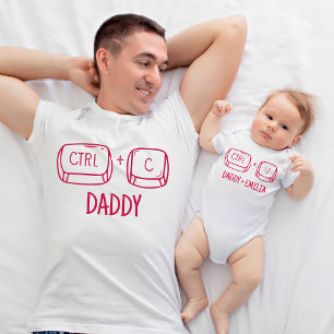 Vår första nya Fars dag-pappa och Baby-matchning T Shirt