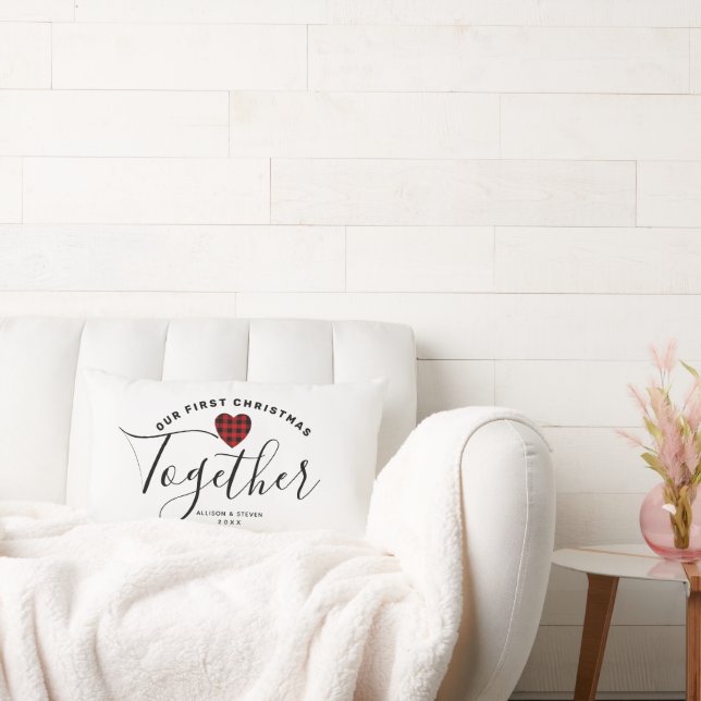 Vår första Personlig i julhuset Par Lumbarkudde (Soffa)