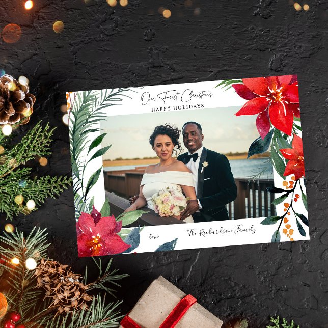 Vår första poinsettia Photo (Skapare uppladdad)