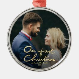 Vår första Räcka-Märkte jul för jul chic Julgransprydnad Metall