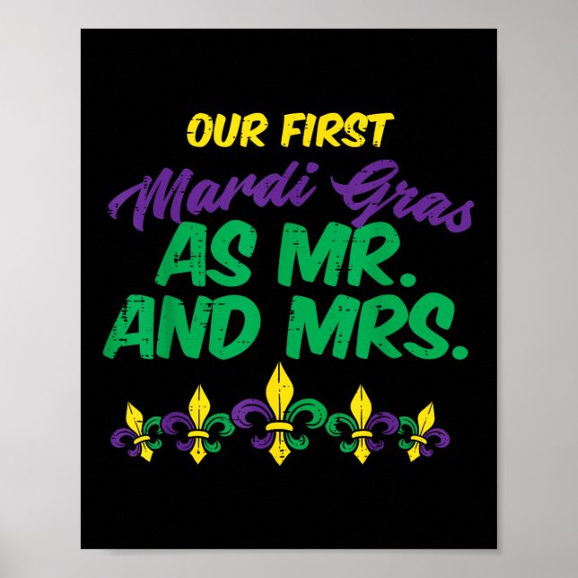 Vår förste Mardi Gras New Orleans engagerade mig Poster (Framsidan)