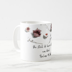 Var fortfarande Blommigt Mugg