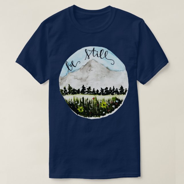 Var fortfarande kvar, kristen citat t shirt (Design framsida)
