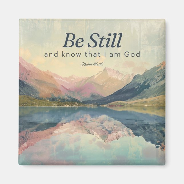 Var fortfarande pastellbergsmagnet magnet (Framsidan)