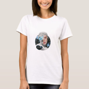 Var fortfarande som Vatten Woman Collage T Shirt