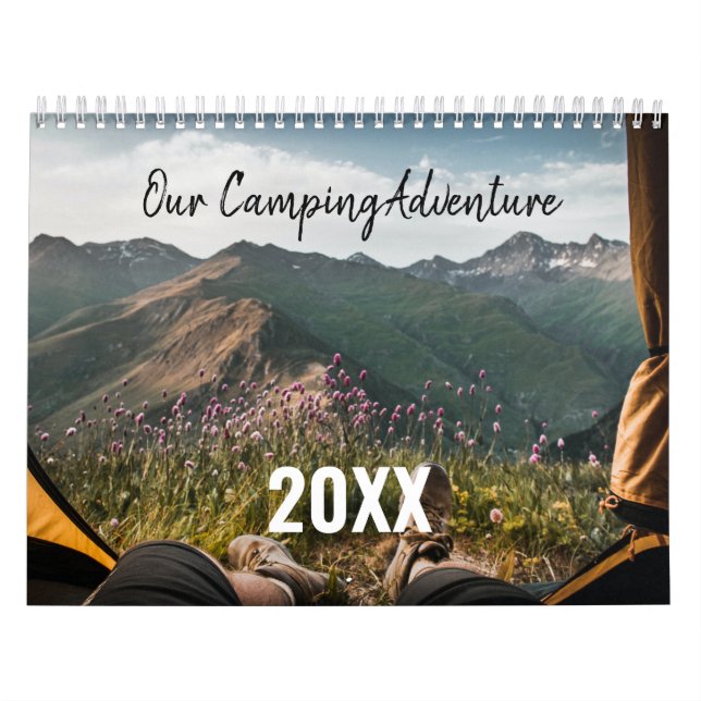 Vår fotomall Camping Äventyr Kalender (Omslag)