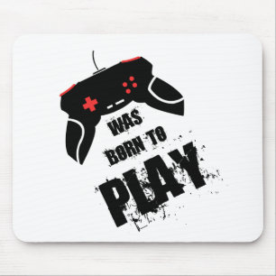 Var fött att leka Mousepad Musmatta