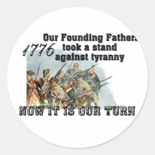 Vår founding fathers mot tyranny runt klistermärke