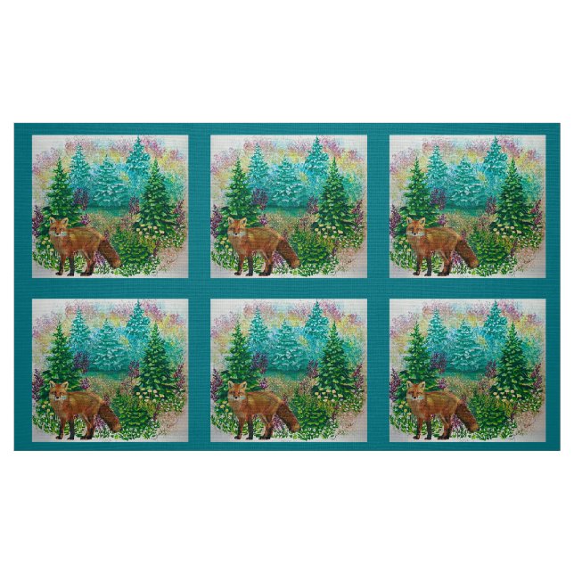 Vår Fox Fabric Tyg (Fat Quarter)